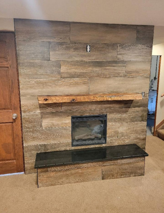 Tiled Fireplace