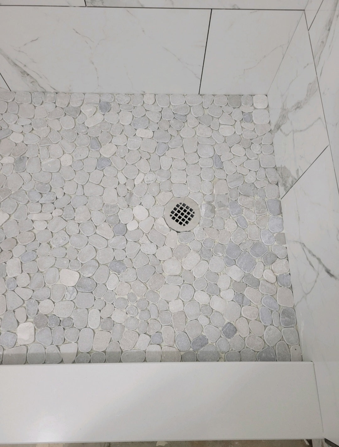 Shower Remodel w/ Stone Floor